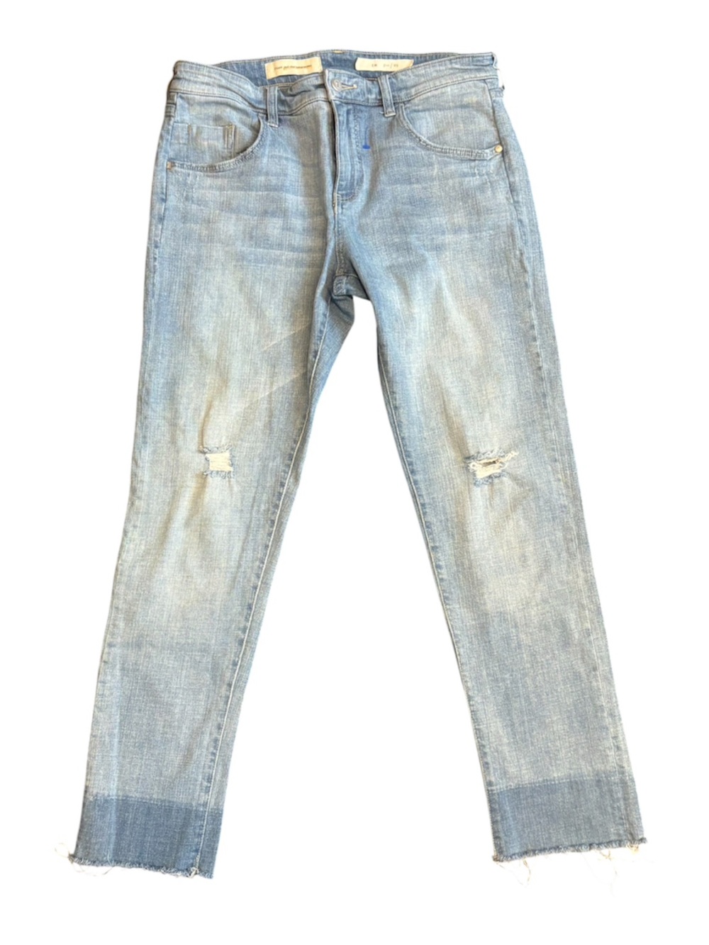 Anthropologie Pilcro & The Letterpress EM Slim Distressed Raw Hem Jeans Size 29